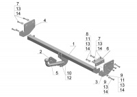 Фаркоп KI 18 для KIA Soul 2009-2013, Автос, нагрузка 1250/75 кг. С подрезкой бампера от магазина ФаркопРос